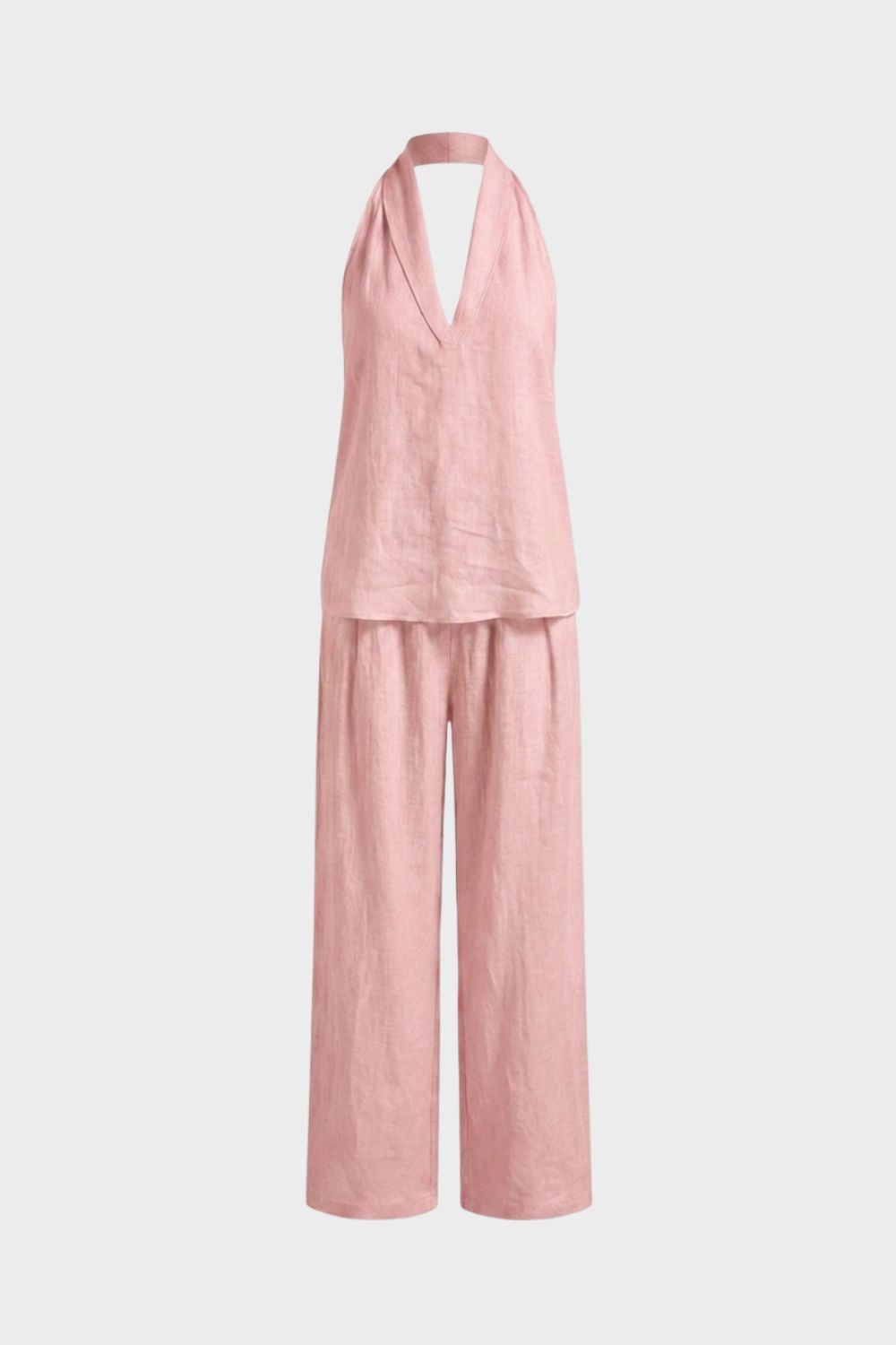 Women's Sleeveless Loose Fit Top and Pants Set | Summer Look