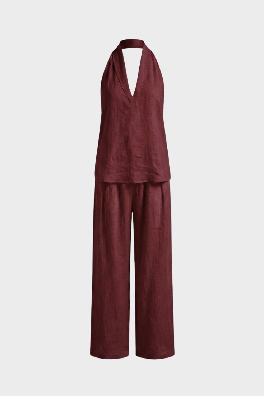 Women's Sleeveless Loose Fit Top and Pants Set | Summer Look