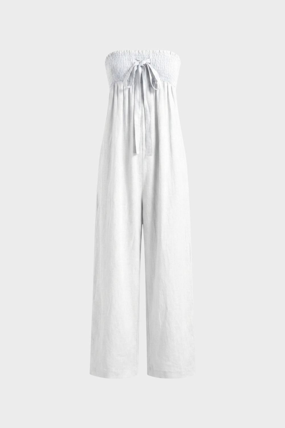 Women's Strapless Wide Leg Jumpsuit | Casual Style