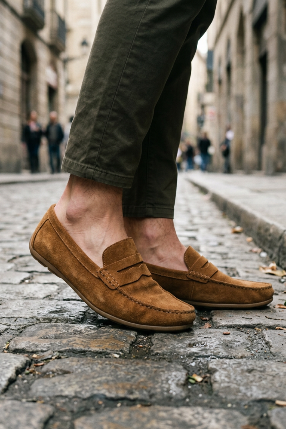 Men's Moccasin Stitch Slip-On Loafers