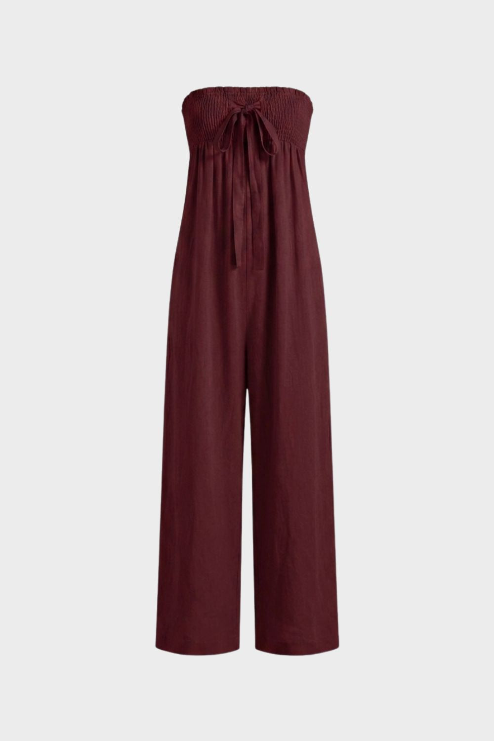 Women's Strapless Wide Leg Jumpsuit | Casual Style