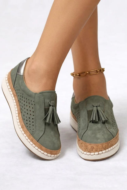 Women's Slip-On Sneaker | Tassel Detail