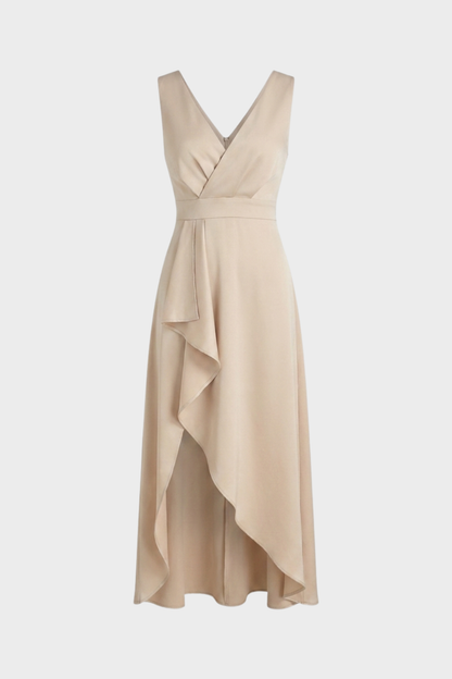 V-Neck Wrap Maxi Dress for Women