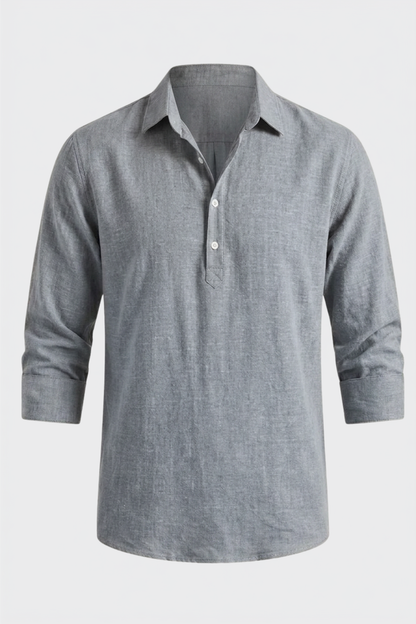 Men's Kent Collar Long Sleeve Shirt
