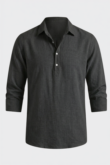 Men's Kent Collar Long Sleeve Shirt