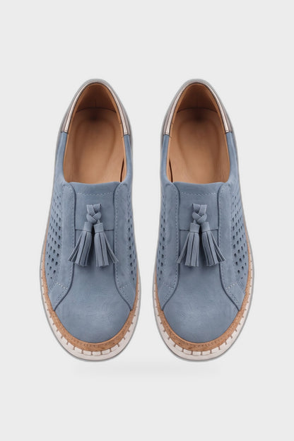 Women's Slip-On Sneaker | Tassel Detail — Blue — product view