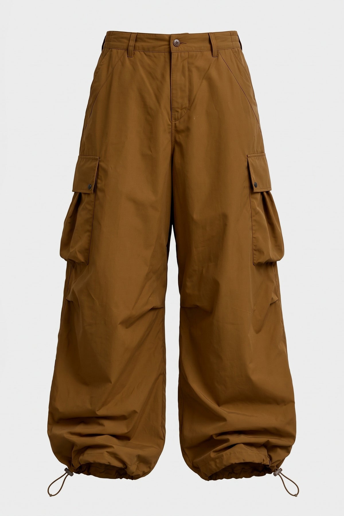 Men's Baggy Cargo Pants | Wide-Leg — Brown — packshot