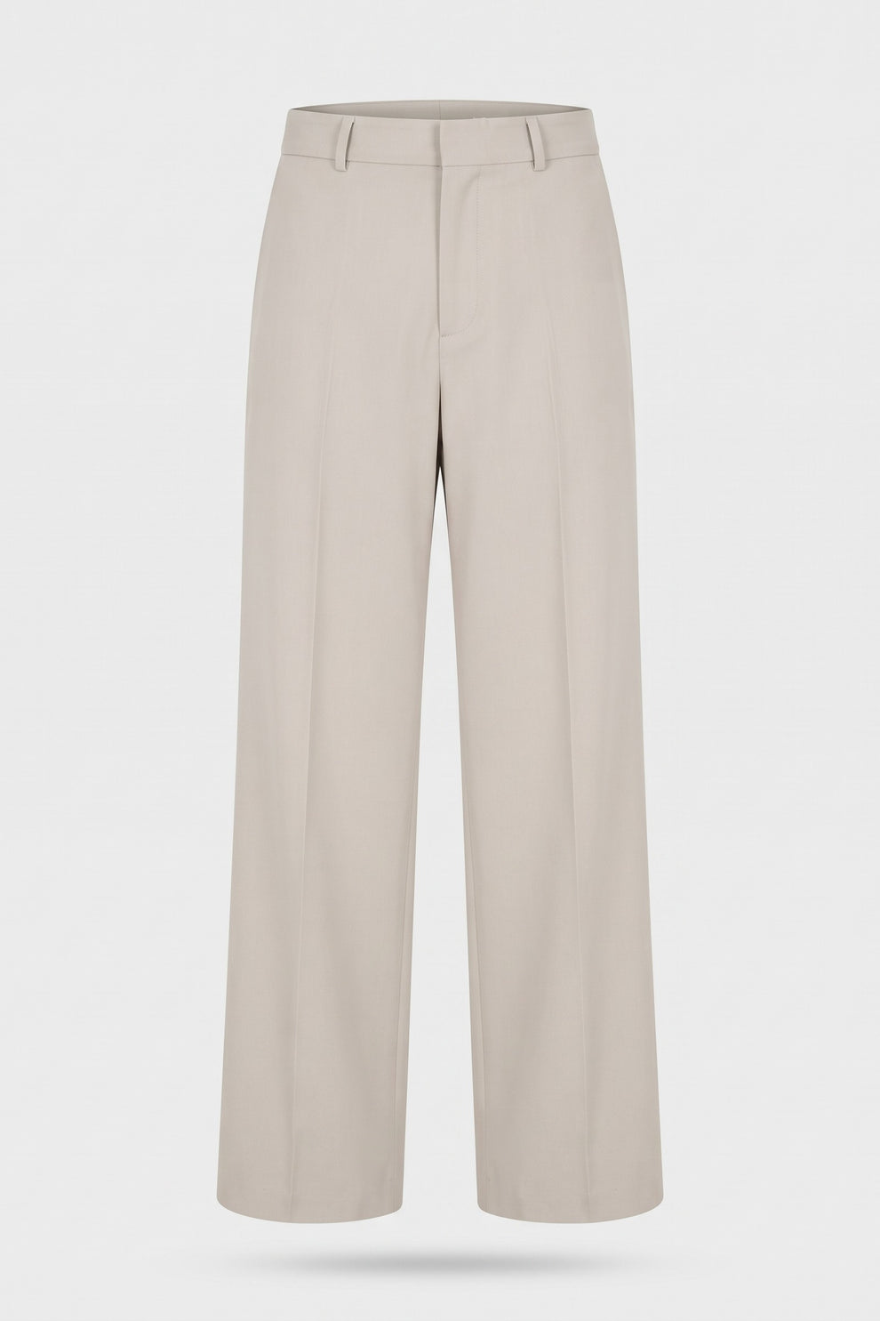 Men's High-Waist Suit Trousers | Wide Leg — Cream — packshot