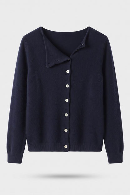 Women's Cardigan Sweaters | Button Front — Dark Blue — packshot