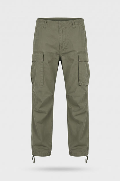 Men's Cargo Pants | Drawstring Ankle Cuffs — Green — packshot