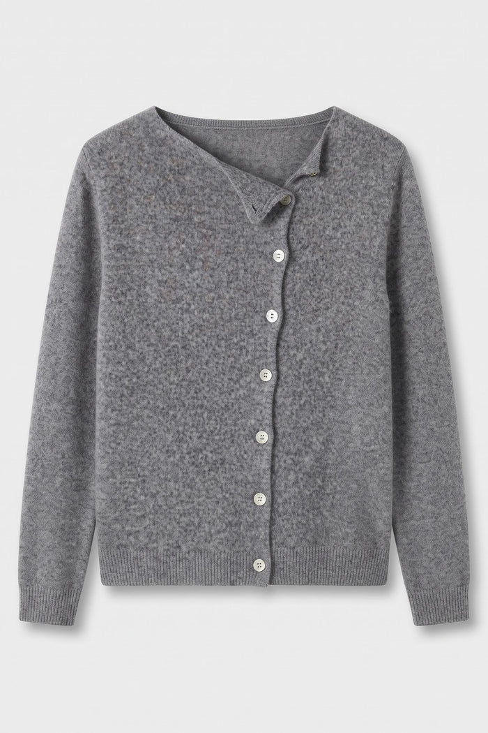 Women's Cardigan Sweaters | Button Front — Grey — packshot