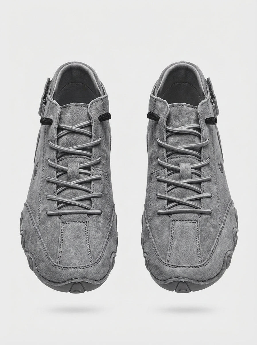 Men's Laced Sneakers with Profile Sole
