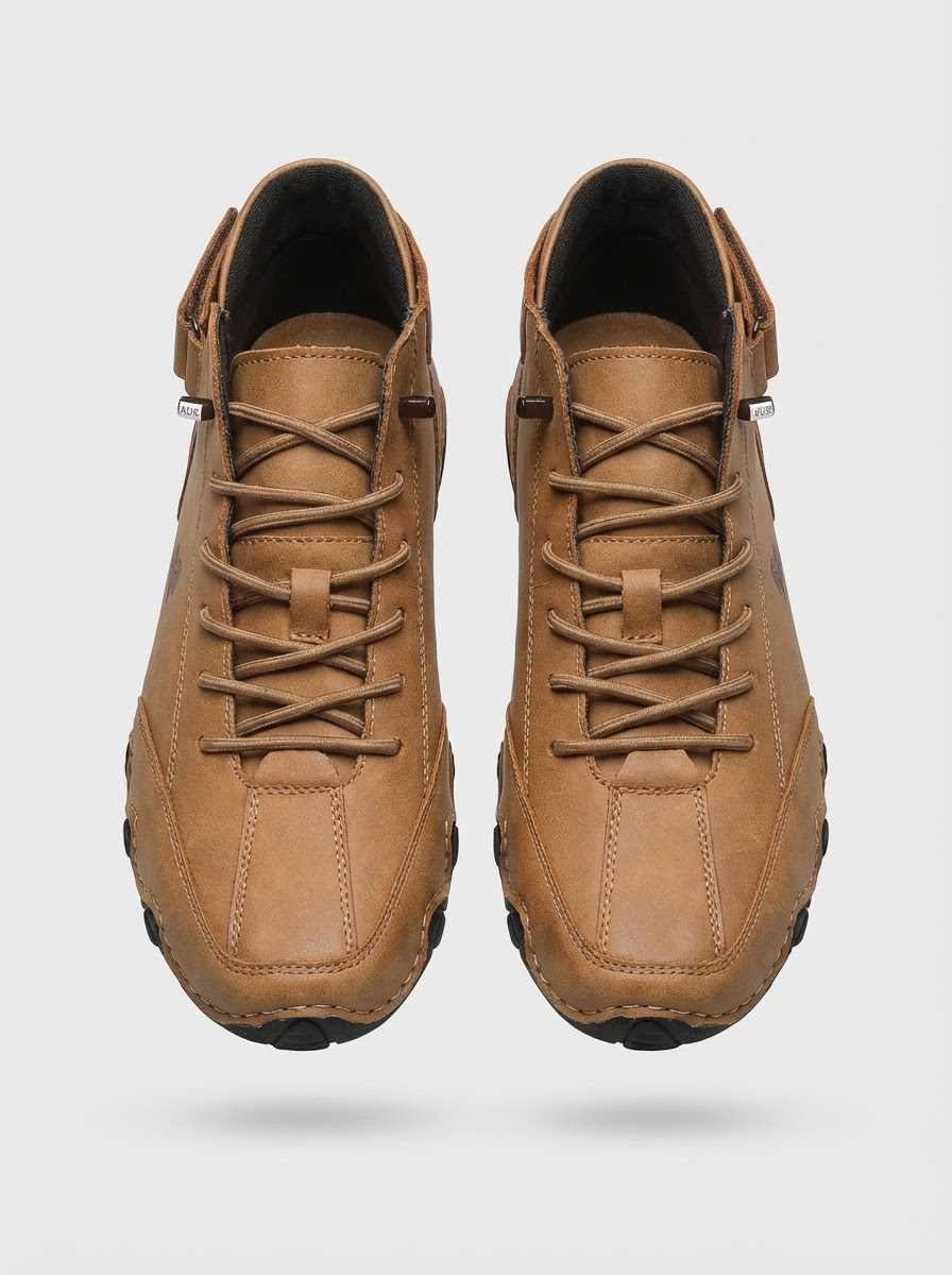 Men's Laced Sneakers with Profile Sole