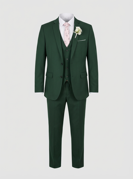 Men's 3-Piece Suit with Vest