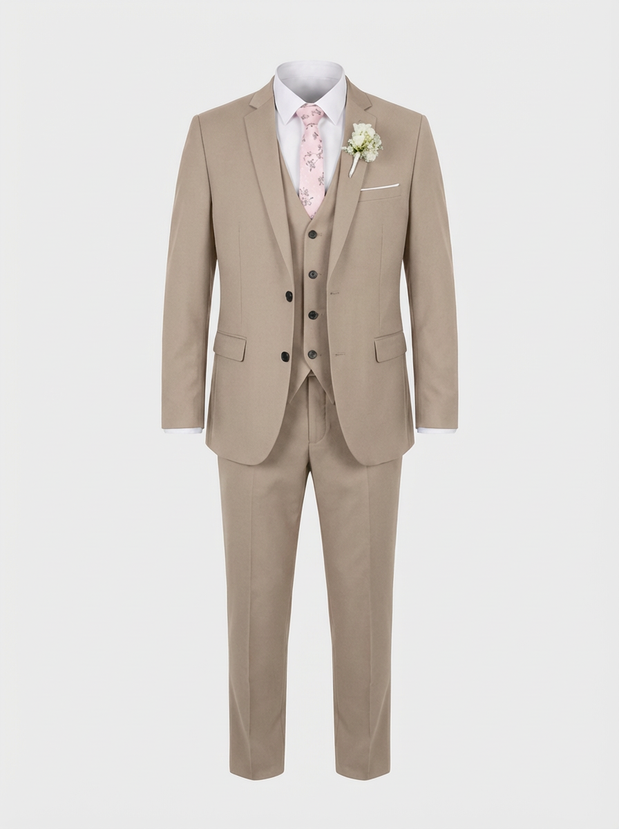 Men's 3-Piece Suit with Vest