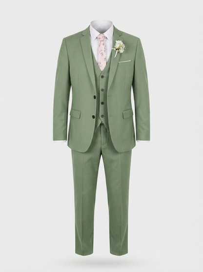 Men's 3-Piece Suit with Vest