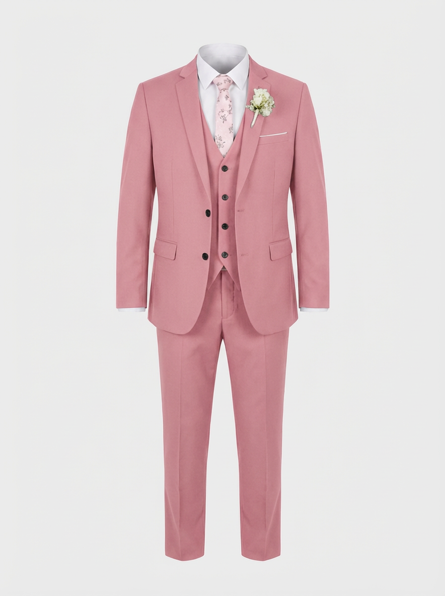 Men's 3-Piece Suit with Vest