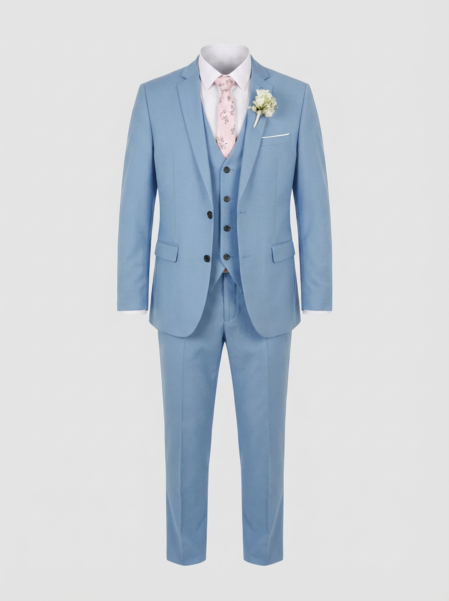 Men's 3-Piece Suit with Vest