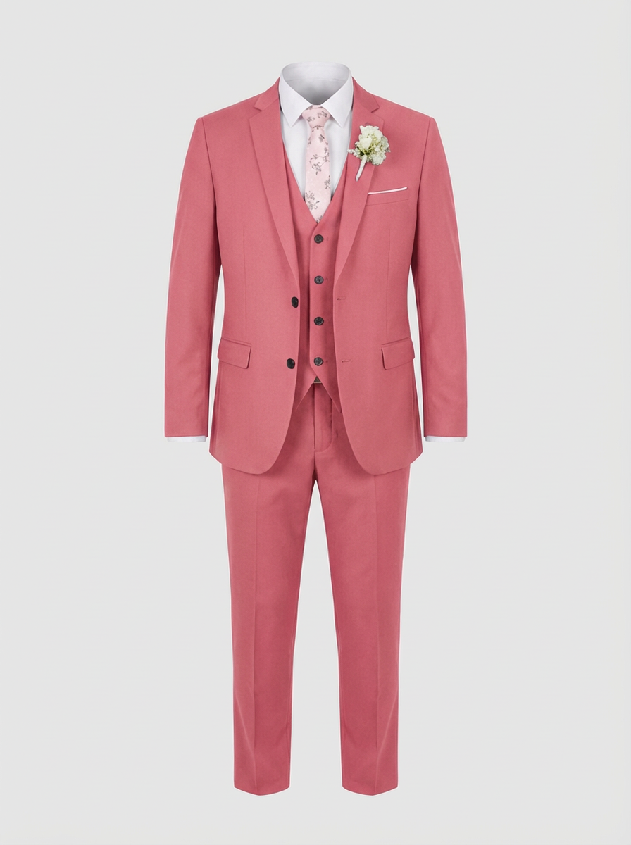Men's 3-Piece Suit with Vest