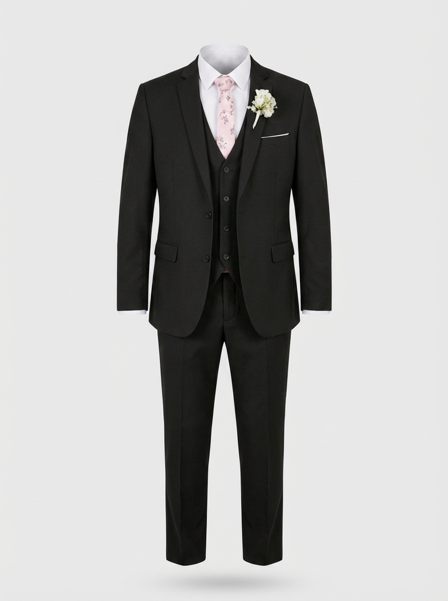 Men's 3-Piece Suit with Vest
