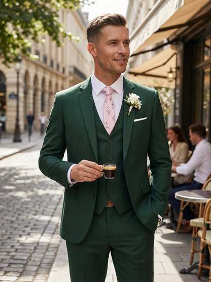 Men's 3-Piece Suit with Vest