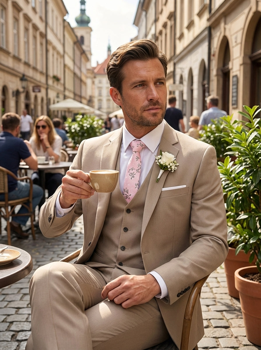 Men's 3-Piece Suit with Vest
