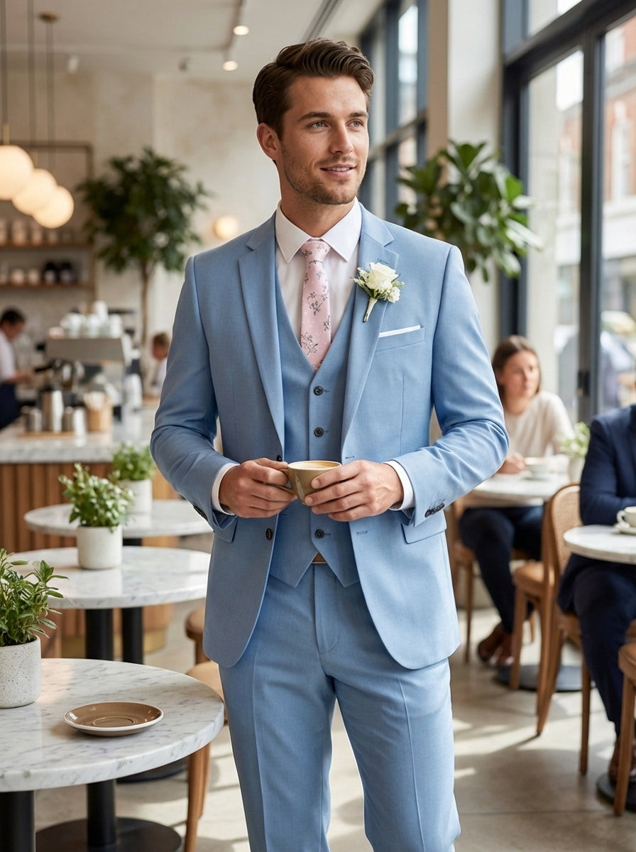 Men's 3-Piece Suit with Vest