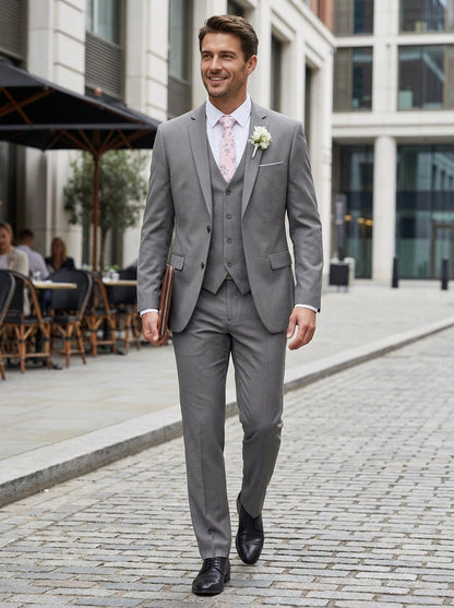 Men's 3-Piece Suit with Vest