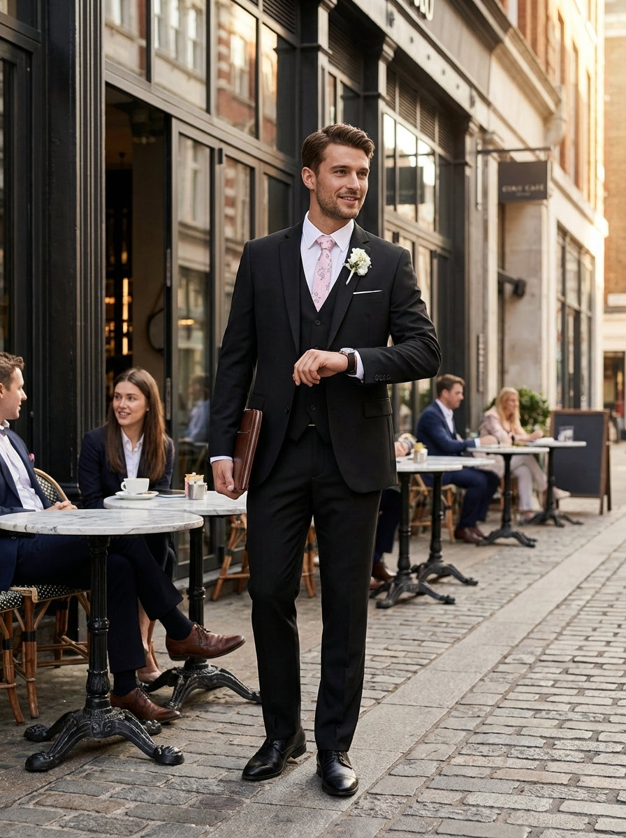 Men's 3-Piece Suit with Vest