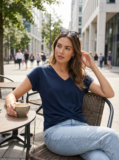Women's V-Neck Short Sleeve T-Shirt