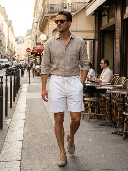 Men's Drawstring Waistband Sweat Shorts
