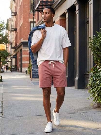 Men's Drawstring Waistband Sweat Shorts