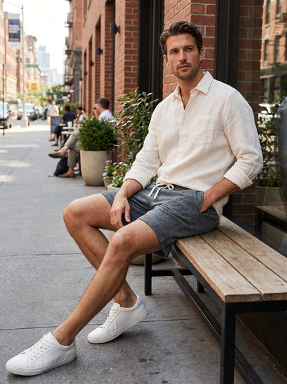 Men's Drawstring Waistband Sweat Shorts