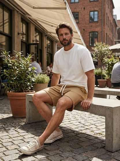 Men's Drawstring Waistband Sweat Shorts