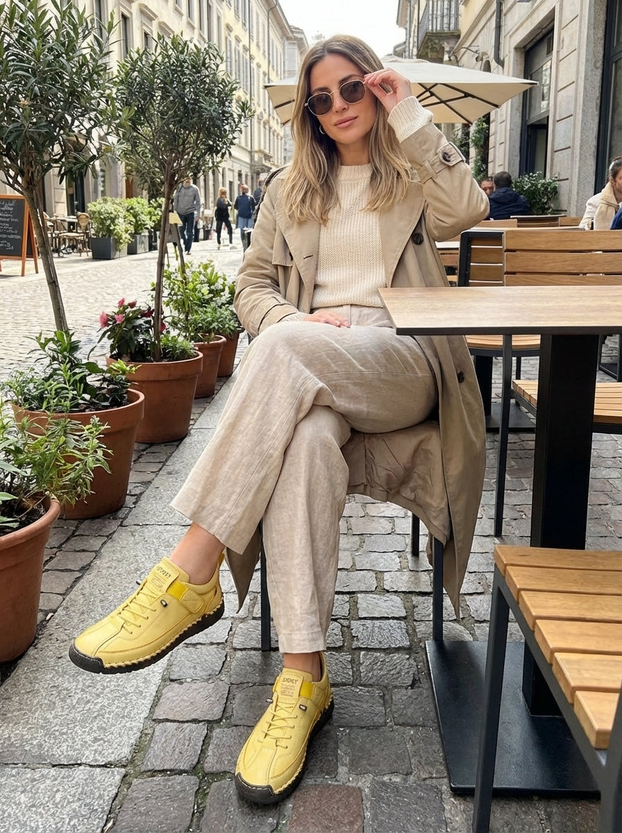 Women's Velcro and Lace Sneakers