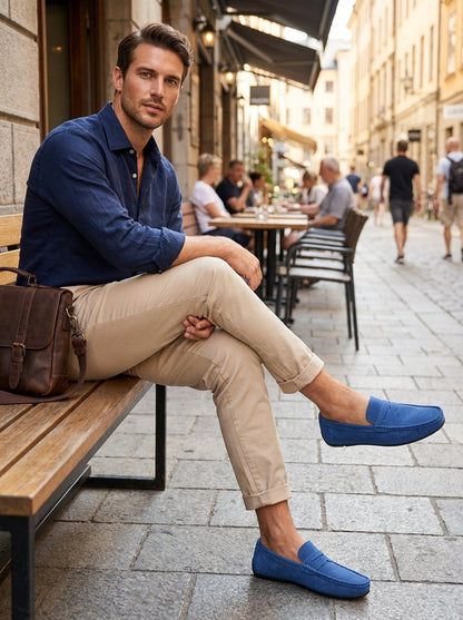 Men's Moccasin Stitch Slip-On Loafers