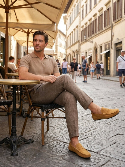 Men's Moccasin Stitch Slip-On Loafers