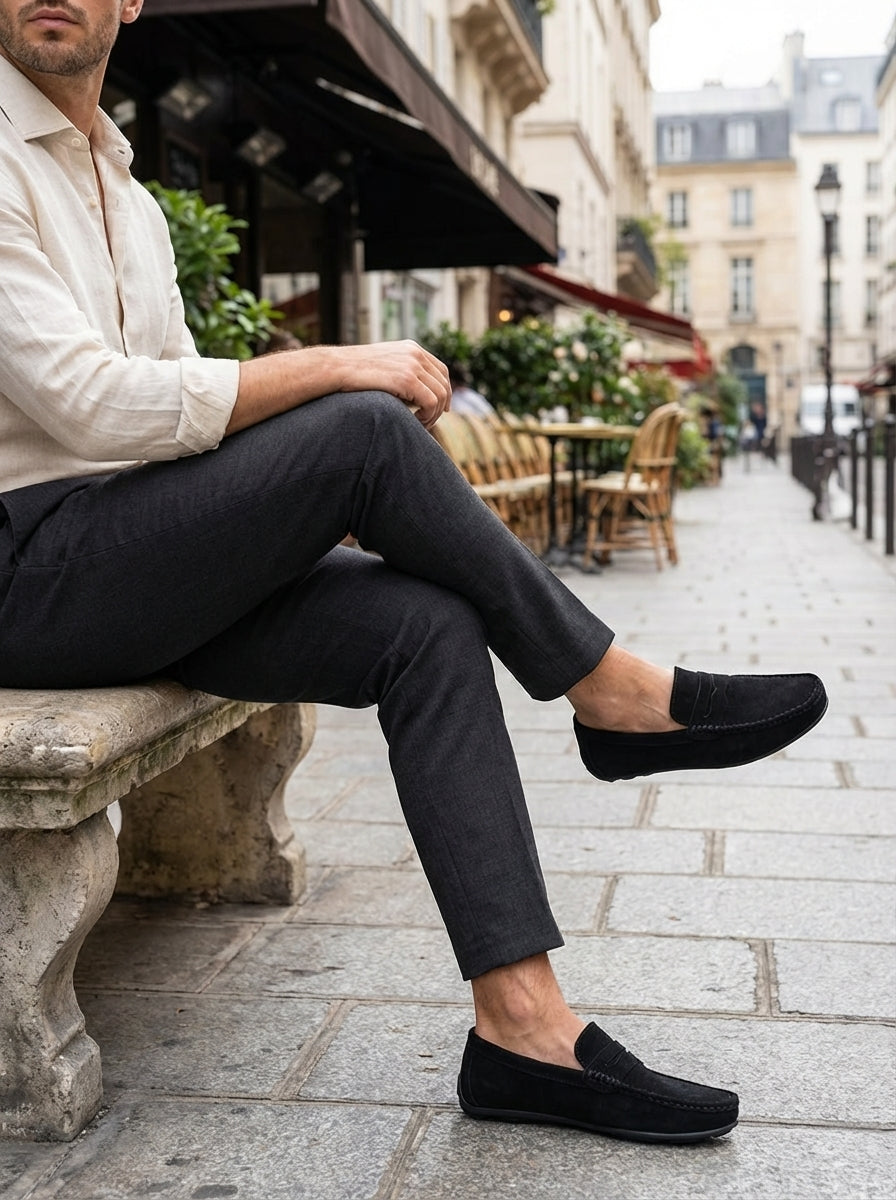 Men's Moccasin Stitch Slip-On Loafers