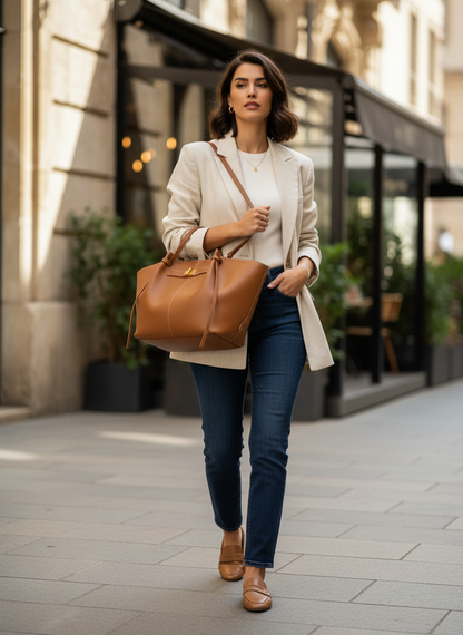 Women's Shoulder Strap Shopper Handbag