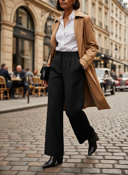 High-Waist Wide-Leg Trousers for Women