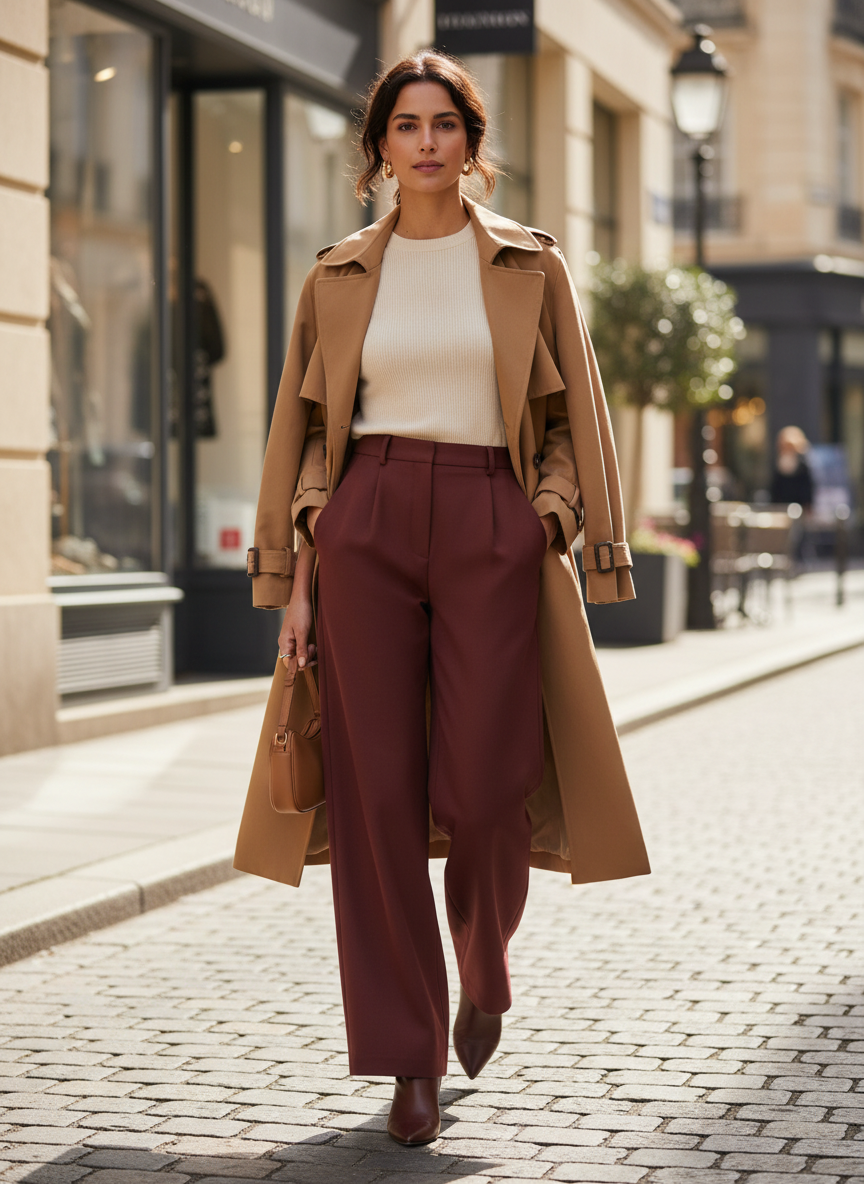 High-Waist Wide-Leg Trousers for Women