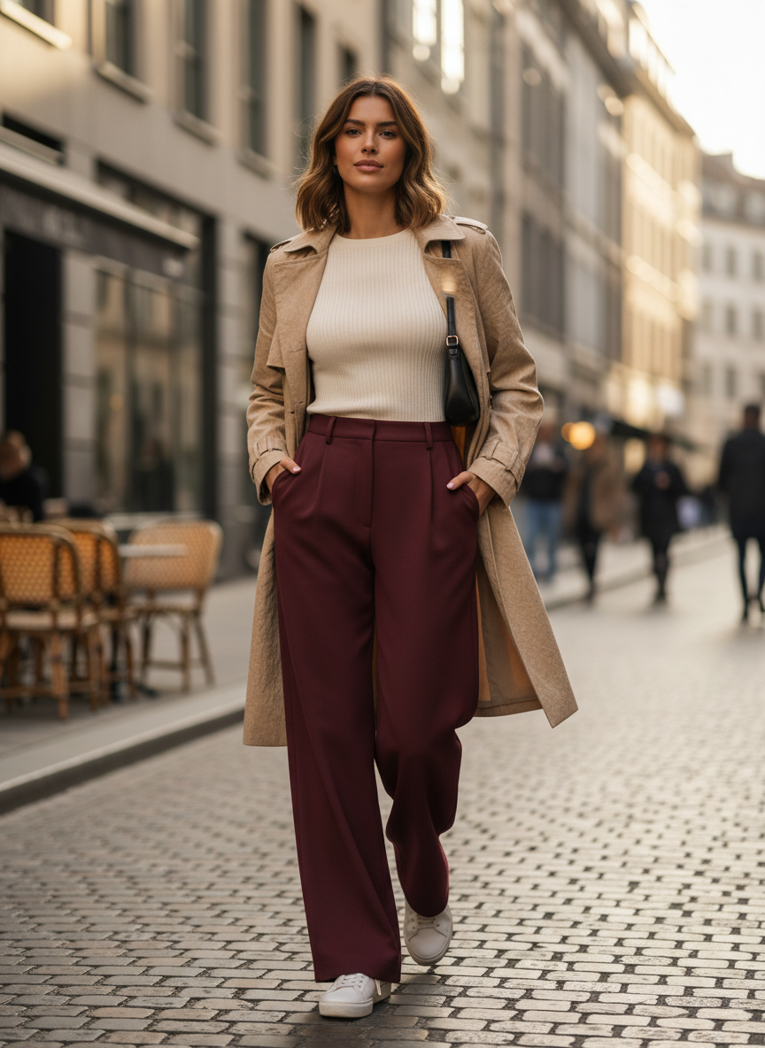 High-Waist Wide-Leg Trousers for Women