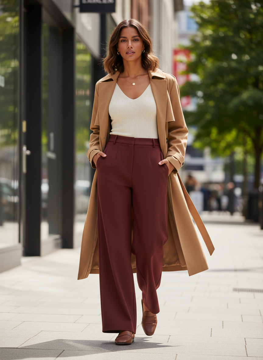 High-Waist Wide-Leg Trousers for Women