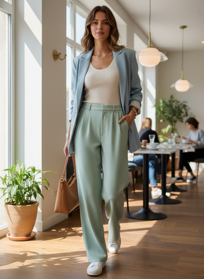 High-Waist Wide-Leg Trousers for Women