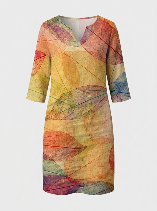 Women's Linen-Look Shift | Printed