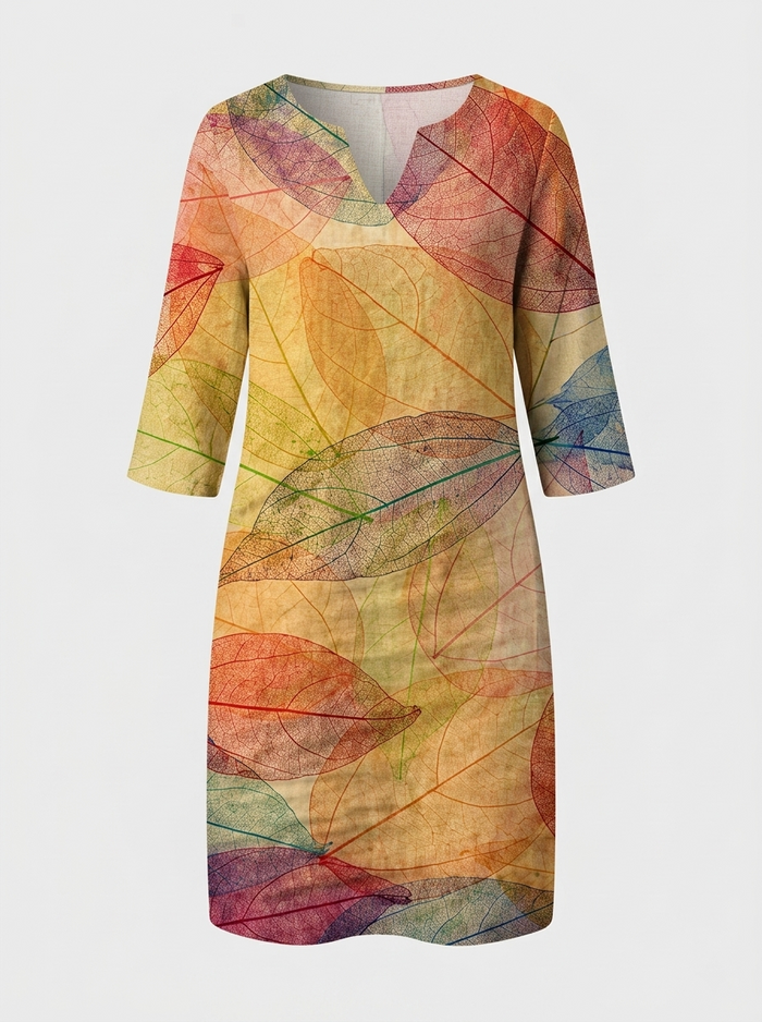 Women's Linen-Look Shift | Printed