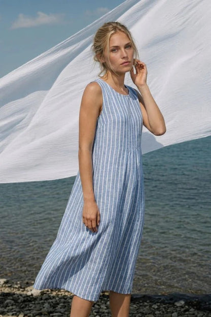 Women's Gingham Midi Dress | Tiered