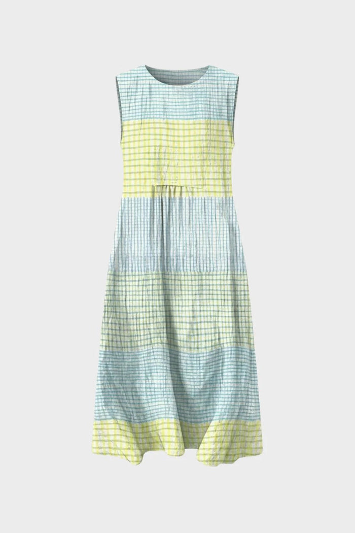 Women's Gingham Midi Dress | Tiered