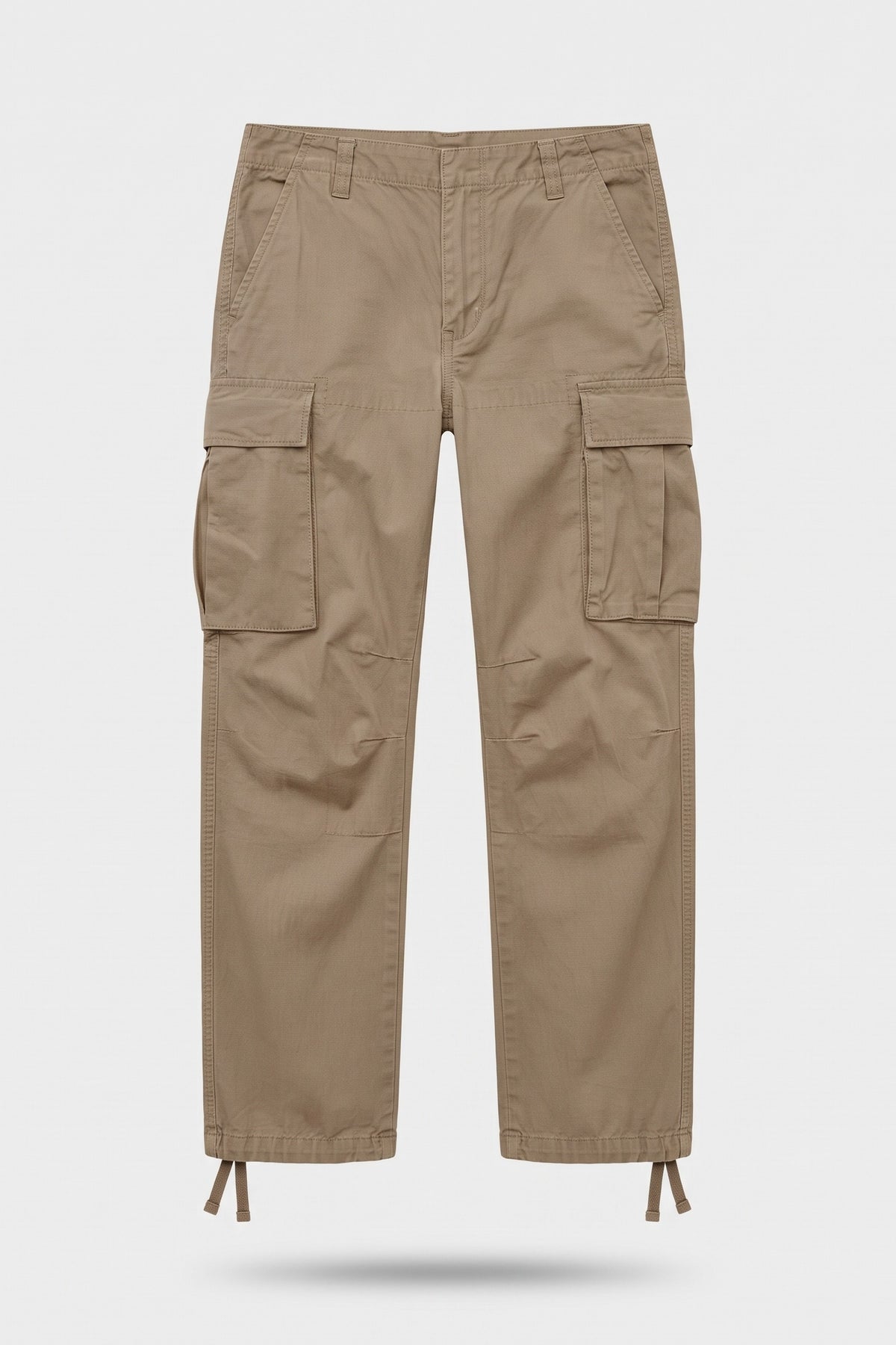 Men's Cargo Pants | Drawstring Ankle Cuffs — Khaki — packshot