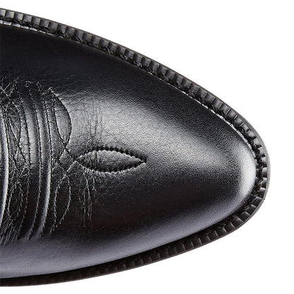 Men's cowboy boots with rear pull tab, back view